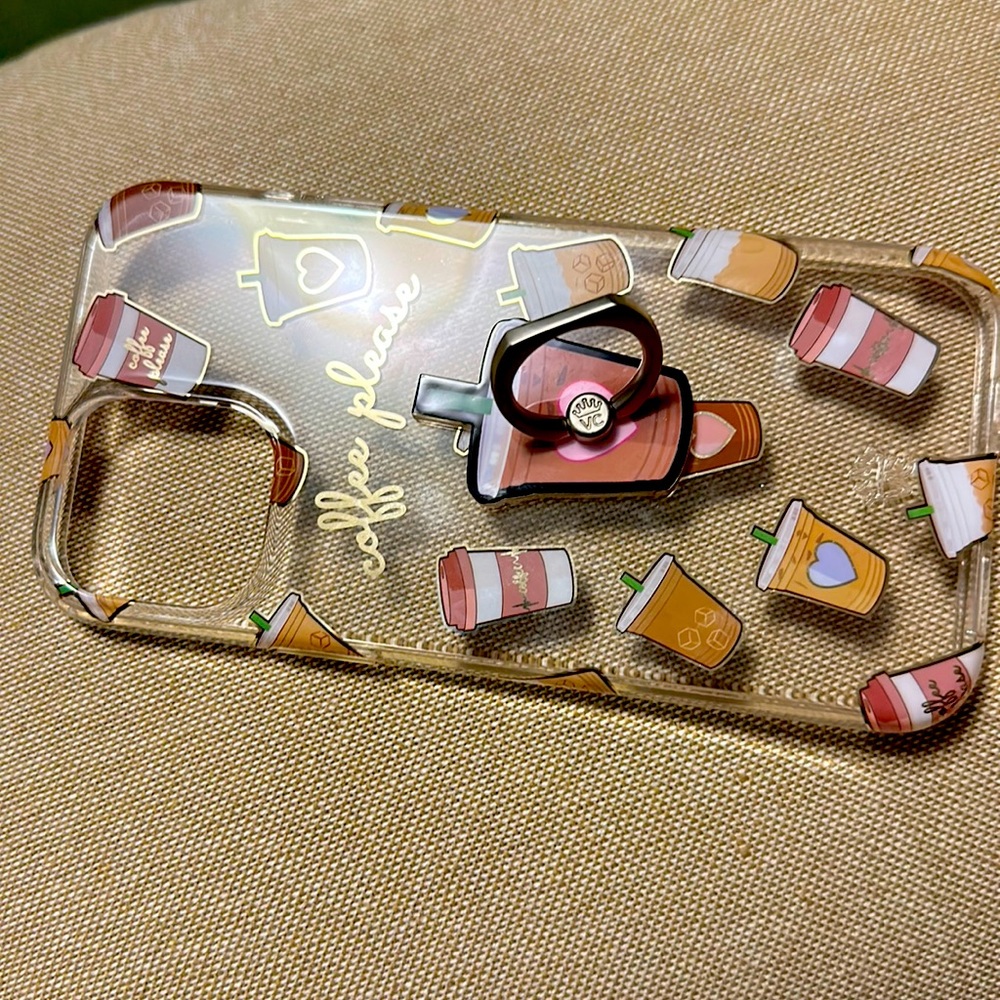 iPhone 12 Pro Max phone case with ring.